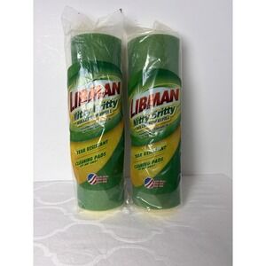 Libman Nitty Gritty Roller Mop Refill Tear Resistant Cleaning Pads Lot Of 2